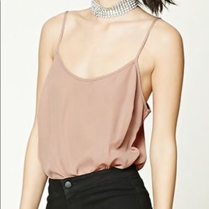 Blush pink tank body suit